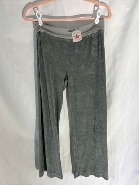 NWT Women’s HARD TAIL Grey* Terry Cloth 60% Rayon Bamboo/Cotton/Poly Sweatpants